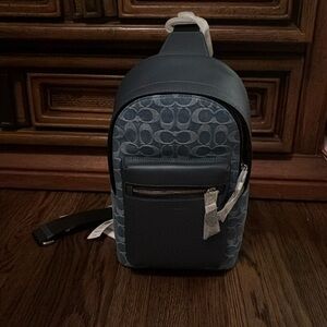 Coach West Pack In Denim - NWT